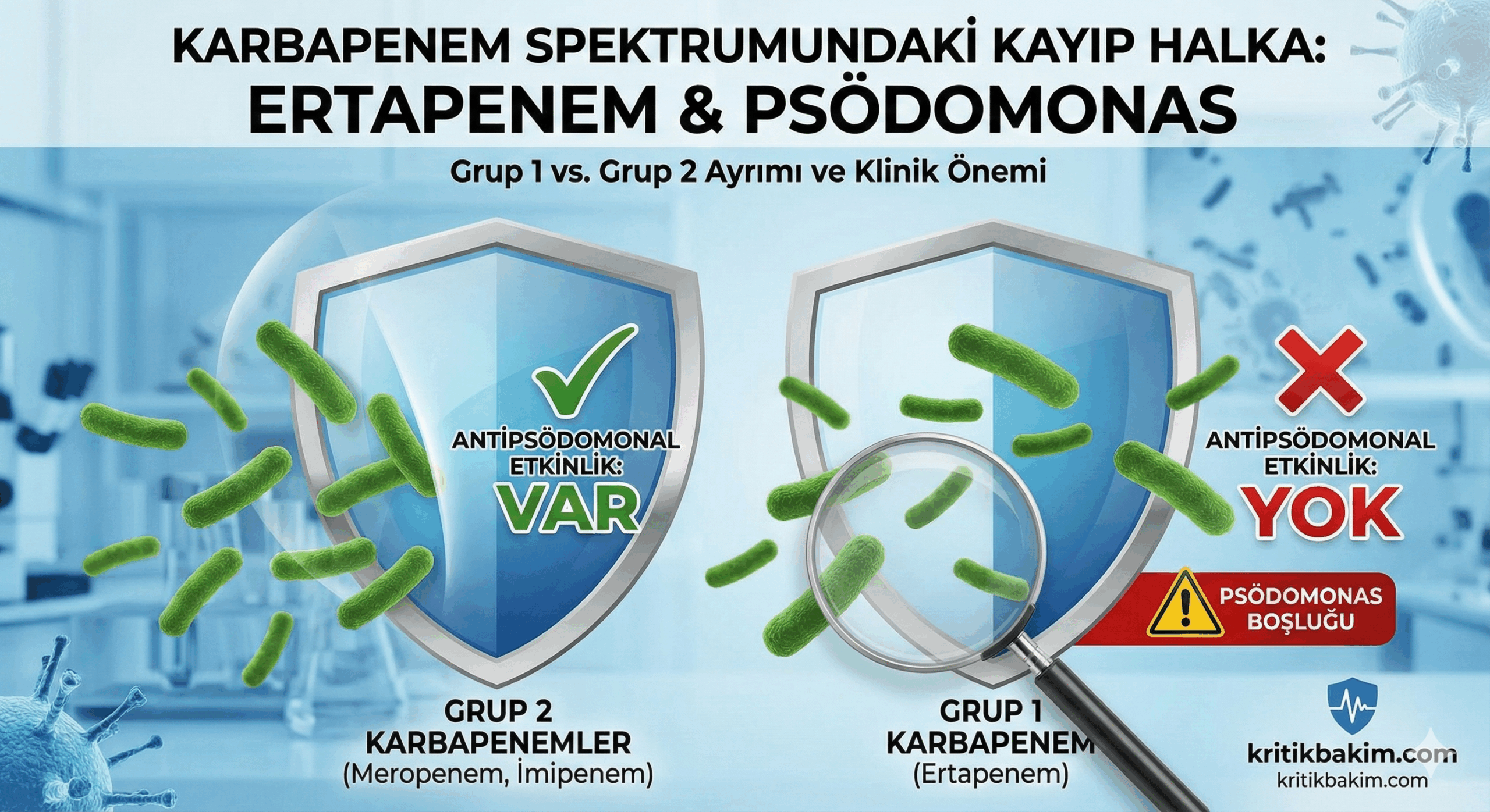 Ertapenem antipsödomonal etkinlik